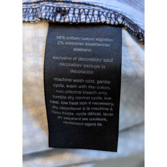 Tommy Hilfiger Stretch Career Pants 12 Blue White Gingham Check Mid Rise Cotton - Picture 11 of 12